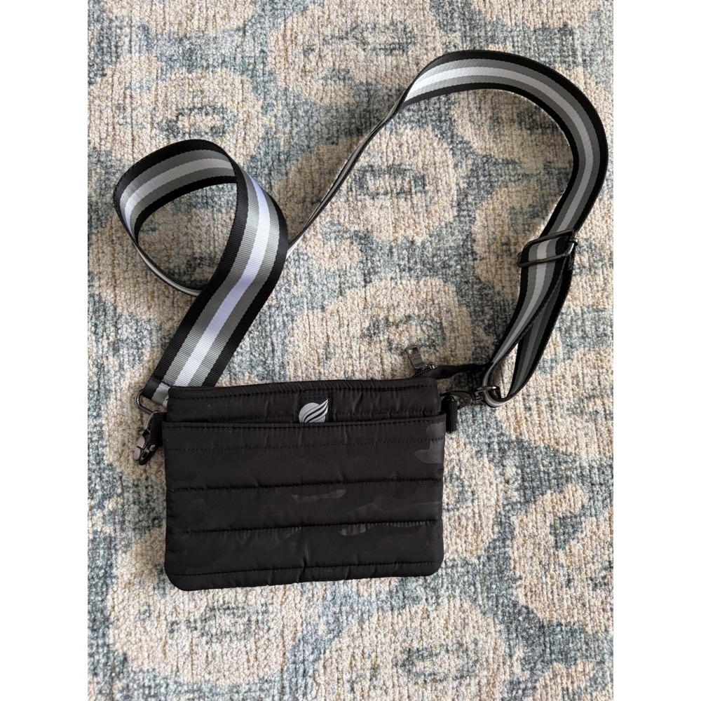 Think Royln Bum Bag Crossbody Black Camo Pristine Condition